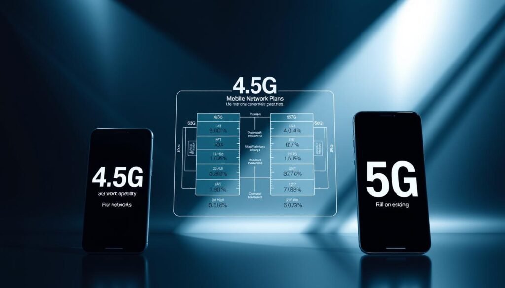4.5G與5G計劃比較 4.5G與5G計劃比較