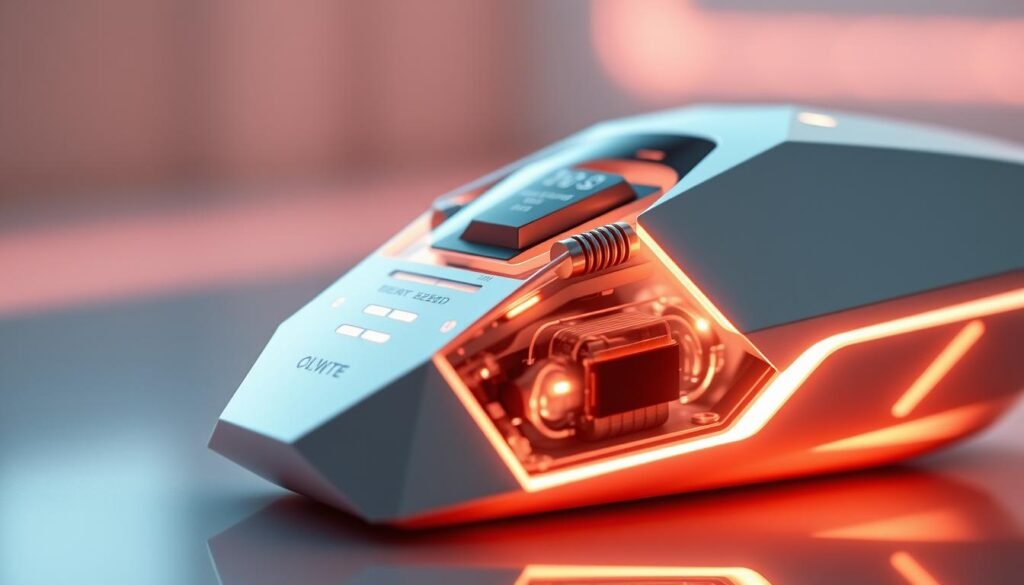A photorealistic close-up view of the futuristic "Oligio X 原美電波技術" device from the "Glowin' Beaute" brand, showcasing its sleek, angular design and advanced electronic components. The device is illuminated by a warm, soft glow emanating from its surface, creating a serene and captivating atmosphere. The background is blurred, placing the focus entirely on the intricate details and innovative nature of this cutting-edge technology. The image conveys a sense of progress, precision, and the seamless integration of science and beauty. A photorealistic close-up view of the futuristic "Oligio X 原美電波技術" device from the "Glowin' Beaute" brand, showcasing its sleek, angular design and advanced electronic components. The device is illuminated by a warm, soft glow emanating from its surface, creating a serene and captivating atmosphere. The background is blurred, placing the focus entirely on the intricate details and innovative nature of this cutting-edge technology. The image conveys a sense of progress, precision, and the seamless integration of science and beauty.