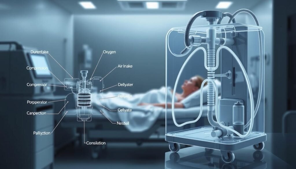 呼吸機功能示意圖